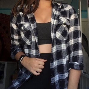 Forever 21 Black & White Flannel